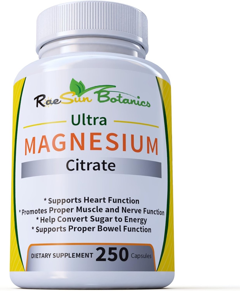 Ultra Magnesium Citrate 250ct Ρυθμιζόμενη Φόρμουλα Δόσης Easy to Swallow!
