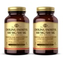 Solgar Choline/Inositol 500 mg/500 mg, 100 κάψουλες λαχανικών (πακέτο των 2) - Ενεργειακός Μεταβολισμός, Ηπατική Υγεία, Απαραίτητη για τη λειτουργία του εγκεφάλου & των νεύρων - Μη ΓΤΟ, Vegan, Kosher - 100 Σύνολο Υπηρεσιών