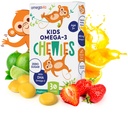 Ωμέγα 3 Gummies - Ultra-High DHA Chewable Gel Gummy - Ωμέγα 3 για τα παιδιά υποστηρίζει τον εγκέφαλο και την υγεία των ματιών - Ζάχαρη-ελεύθερο φυσικό άρωμα φρούτων - παιδιά Ωμέγα 3 ψάρια Oil Gummies (30 κόμης)
