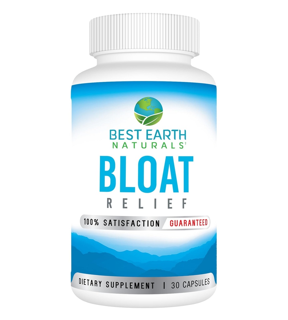 Bloat Relief - Συμπλήρωμα νερού με Dandelion, Πράσινο Τσάι, Cranberry, Μηλίτη Ξίδι Μήλο & More 30 Count