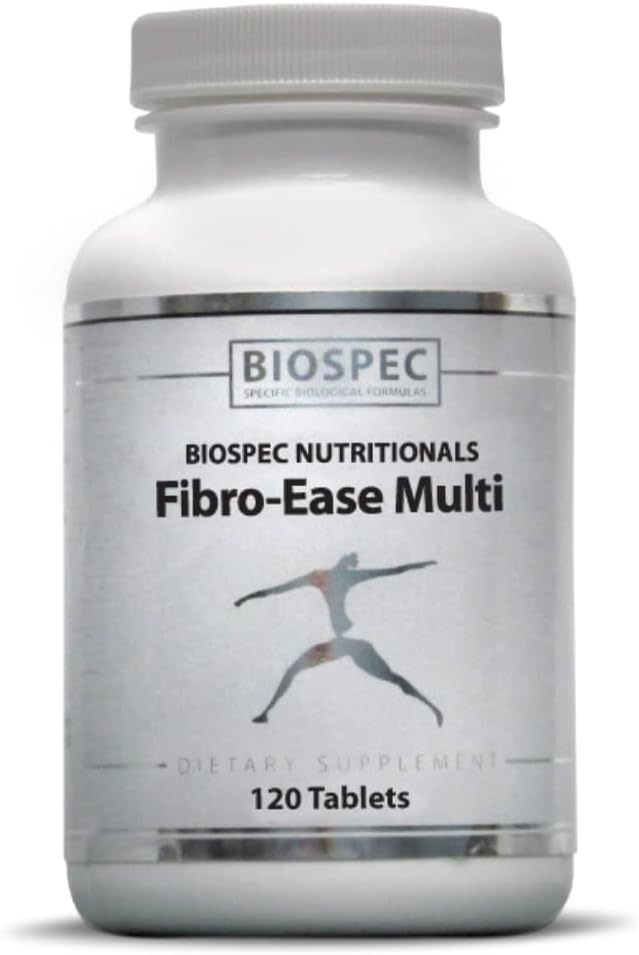 BIOSPEC NUTRITIONALS Fibro-Ease Multi - Περιέχει Ουσιώδεις Βιταμίνες & Ορυκτά - Υποστήριξη Παραγωγή Ενέργειας & Γενική Υγεία (120 Κάψουλες)