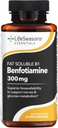 LifeSeasons Essentials Benfotiamine - Fat Soluble B1 - Υποστηρίζει υγιή κυκλοφορία & Όραμα - Ενισχύει τη μνήμη & Γνωστική Απόδοση - Ισχυρό Αντιοξειδωτικό - 60 κάψουλες