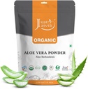 Just Jaivik 100% Organic Aloe Vera Powder - 227g /0.5 LB USDA Organic Certified (Aloe Barbadensis)