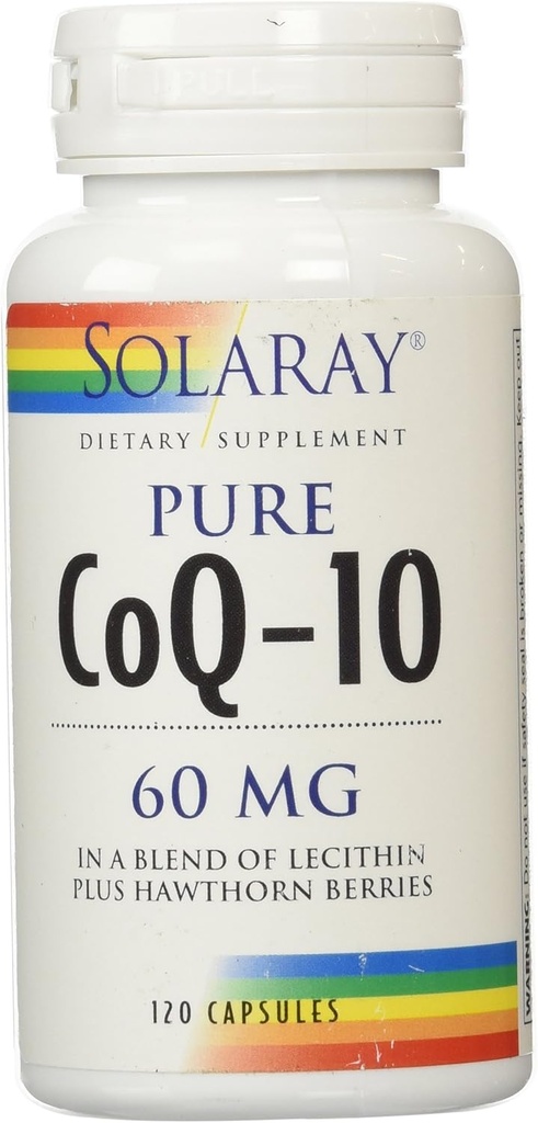 Solaray CoQ10 Capsules, 60 mg, 120 Count