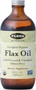 Φλώρα - Λάδι λιναριού - Ψυχρό-Pressed, Unrefined, Organic flax Seed Oil - Περιέχει Omega-3 & Omega-6 - Μη-GMO & Gluten-free - Κρατήστε chilled - 17 fl. oz. Amber Glass Bottle