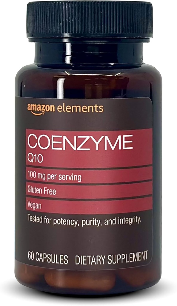 Στοιχεία Vegan CoQ10 100 mg - Κανονική Παραγωγή Ενέργειας, Υποστηρίζει Καρδιαγγειακή Υγεία - 2 Μήνες Προμήθεια (60 Κάψουλες)