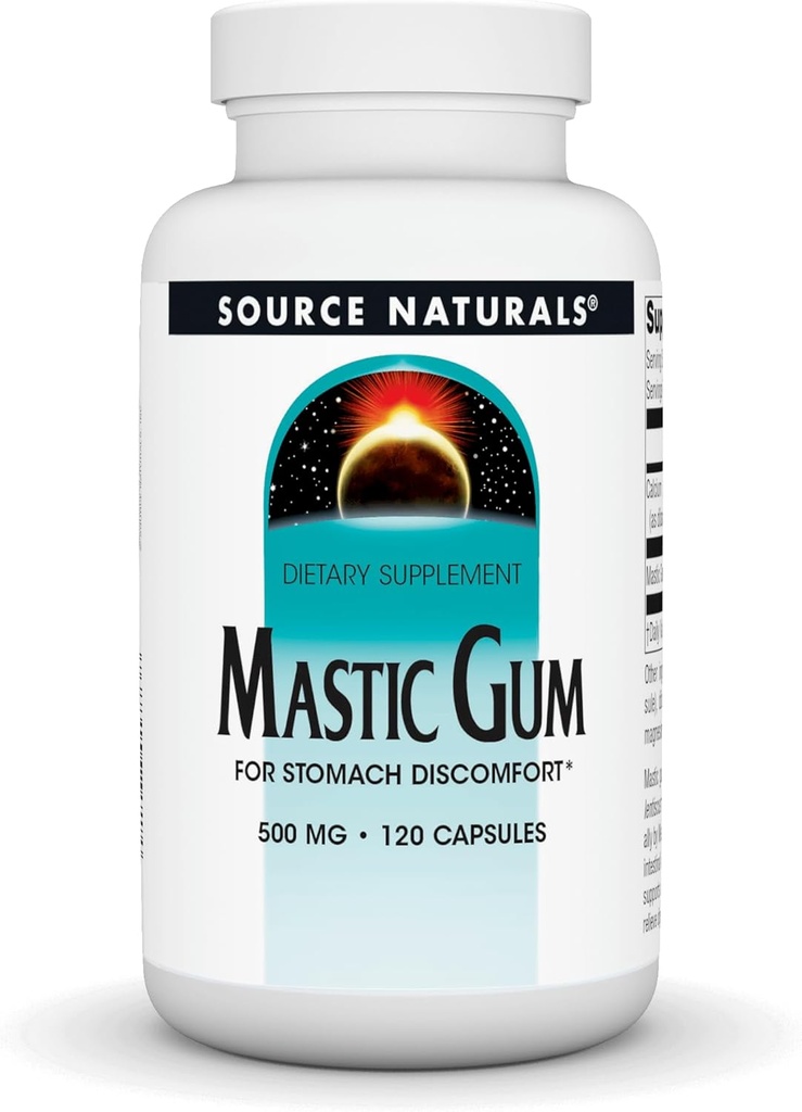 Source Naturals Μαστίχα για το Στομάχι Απογοητευμένο * 500 mg - 120 δισκία