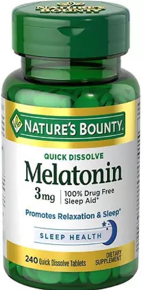 Nature's Bounty Melatonin 3 mg Tabletισκία 120 Tabletισκία (Pιάθεση του 2)
