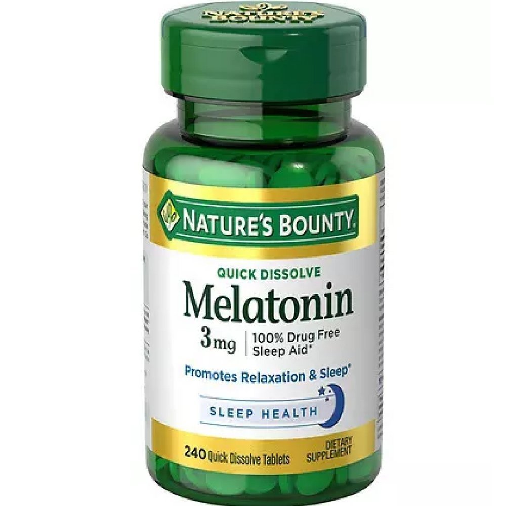 Nature's Bounty Melatonin 3 mg Tabletισκία 120 Tabletισκία (Pιάθεση του 2)