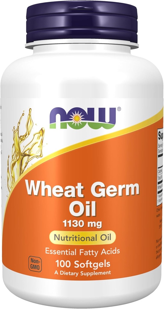 NOW Foods Supplements, Σιτάρι ζελέ 1,130 mg με Απαραίτητα Λιπαρά Οξέα (EFAs), Διατροφικό Έλαιο, 100 Softgels