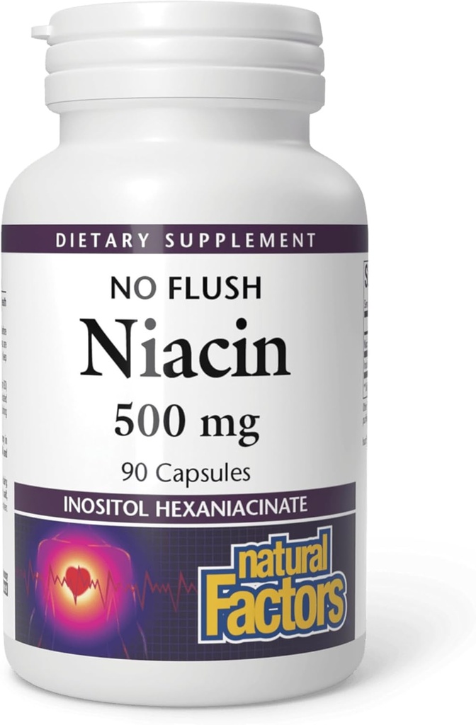Φυσικοί Παράγοντες Χωρίς Φλος Νιασίνη 500 mg, 90 δισκία
