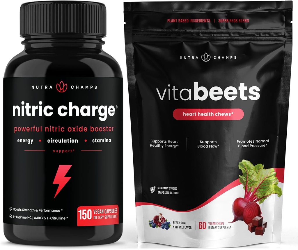 NutraChamps Nitric Charge and VitaBets Bundle