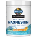 Garden of Life Dr. Formulated Whole Food Magnesium Complex Powder with Probiotics – Stress & Sleep Support, Non-GMO, Gluten-Free, Vegan, Orange Flavor, 85 Servings