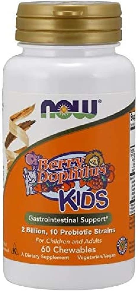 Τώρα Τροφές Berry Dophilus Μασώμενα, 60 κόμης