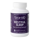 Dr. Amen brainMD Ξεκούραστος ύπνος - 60 κάψουλες - Προάγει χαλάρωση & ηρεμία, Περιέχει μελατονίνη, βαλεριάνα, GABA & μαγνήσιο, μη-Habit Forming - Χωρίς γλουτένη - 15 εξυπηρετήσεις