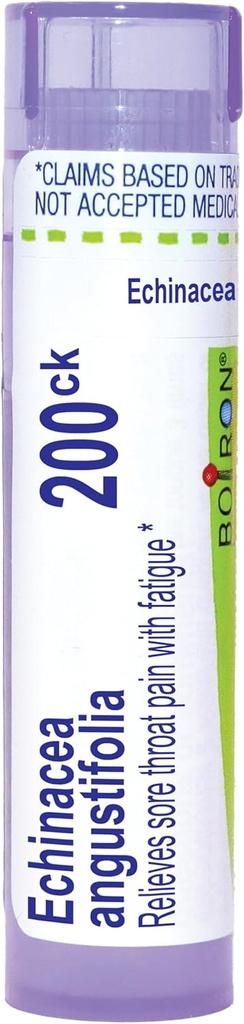 Boiron Echinacea Purpurea 200Ck για πόνο στο λαρύγγι του πόνου με κόπωση - 80 Pellets