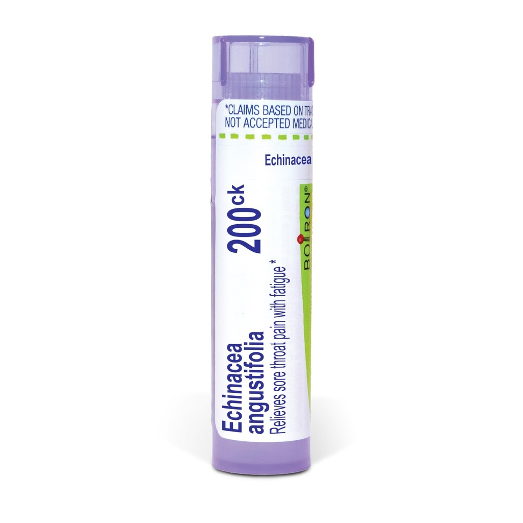 Boiron Echinacea Purpurea 200Ck for Sore Throat Pain with Fatigue - 80 Pellets