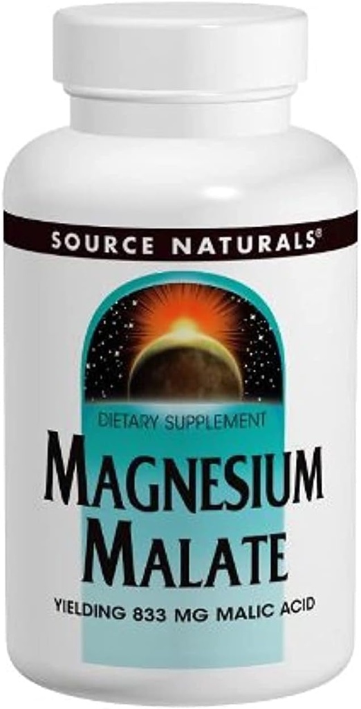 Πηγές Naturals Μαγνήσιο Malate 625mg, 200 κάψουλες