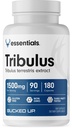 Tribulus 1500mg ανά υπηρεσία, Απαραίτητα (90 μερίδες, 180 κάψουλες)