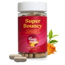 Μανιτάρια Super Bouncy - συμπλήρωμα μανιταριών - Cordyceps Μανιτάρια, πράσινο τσάι, Ginseng - Ενέργεια και εστίαση (60 κάψουλες)