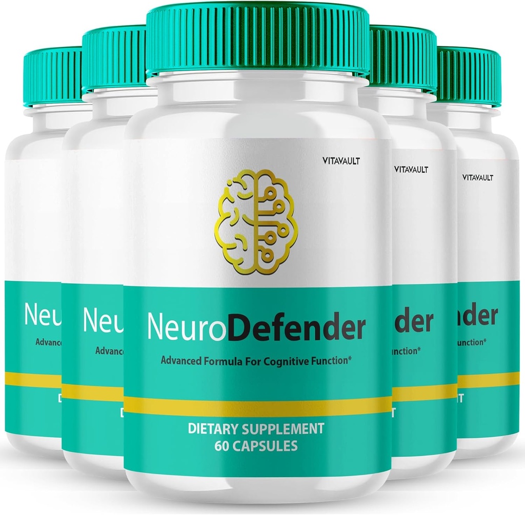 Neuro Defender Brain Συμπληρώματα μνήμης και εστίασης κάψουλες NeuroDefender Advanced Formula Brain Health Support Hills, Extra Strength Nootropics Neuro Defender Όλα τα φυσικά σχόλια (5 Pack)