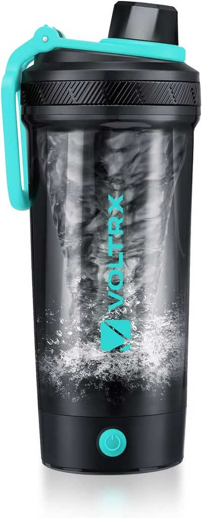 VOLTRX Shakeer μπουκάλι, Gallium USB C επαναφορτιζόμενος ηλεκτρικός αναμείκτης πρωτεϊνών, κύπελλα αναδευτήρα για την πρωτεΐνη και την αντικατάσταση γεύματος Shakes, BPA δωρεάν, Made with Tritan, 24oz