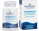 Nordic Naturals Vitamin E Complex, Unflavored - 30 Soft Gels - 6 Μορφές Βιταμίνης Ε για Αντιοξειδωτική Υποστήριξη - Κυτταρική Προστασία - Μη ΓΤΟ - 30 Σερβιέτες