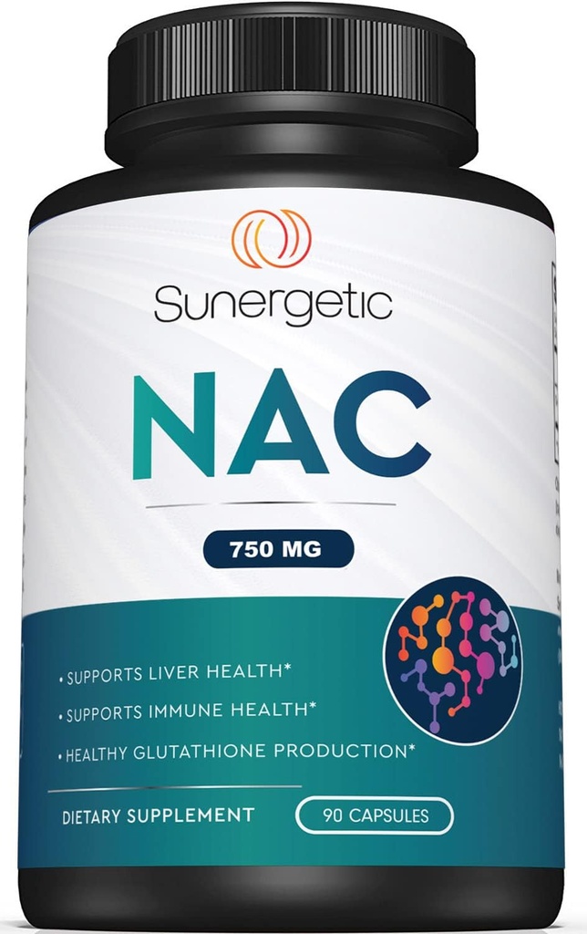 Premium συμπλήρωμα NAC N-Acetyl Cysteine – 750mg ανά καψάκιο – Υποστηρίζει το ήπαρ, Detox ανοσοποιητικό, κυτταρική και αναπνευστική υγεία – 90 N ακετυλοκυστεΐνη κάψουλες