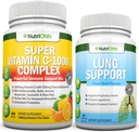 Super Vitamin C Complex δισκία & κάψουλες υποστήριξης πνεύμονα Combo - Στοχευμένη υποστήριξη της υγείας πνεύμονα