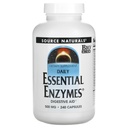 Source Naturals Essential Enzymes 500mg Bio-Aligned Multiple Supplement Herbal Defense for Digestion, Gas & Constipation Relief & Daily Digestive Health - Ισχυρό ανοσοποιητικό σύστημα Υποστήριξη - 120 VegiCaps