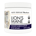 Host Defense Lion's Mane Powder - Brain Health Supplement - Mushroom συμπλήρωμα για την υποστήριξη Focus & Memory Function - ανοσοποιητικό και νευρικό σύστημα συμπλήρωμα υποστήριξης - 7 oz (133 υπηρεσίες)*