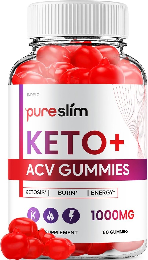 Pure Slim Keto ACV Gummies - Advanced Formula PureSlim Keto Plus ACV Gummies Apple Cider Vinegar Pure Slim ACV Gummies Συμπλήρωμα διατροφής Κριτικές Άνδρες (60 Gummies)