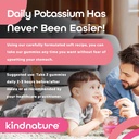 KILDNATURE Κάλιο & Μαγνήσιο Gummies για Ενήλικες & Παιδιά - Συμπλήρωμα καλίου 500mg & 1000mg Μαγνήσιο Κιτρικό & 400mg Μαγνήσιο Γλυκινικό Μασώμενα Gummies