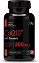 Γενόσημο Viva Υψηλή Απορρόφηση CoQ10 με Turmeric - Αντιοξειδωτικά Διατροφικά Συμπληρώματα, Καρδιά Υγεία & Υγιεινή λειτουργία του εγκεφάλου - Ουμπικινόλη για Μιτοχονδριακή Υγεία - 200mg 60 Κάψουλες