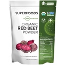 MRM Organic Red Beet Powder - USDA Organic Red Beet Root Powder Superfood with Antioxidants and Nutrients, Heart Health & Energy Support for Women & Men, Vegan & Gluten-Free - 24 Servings