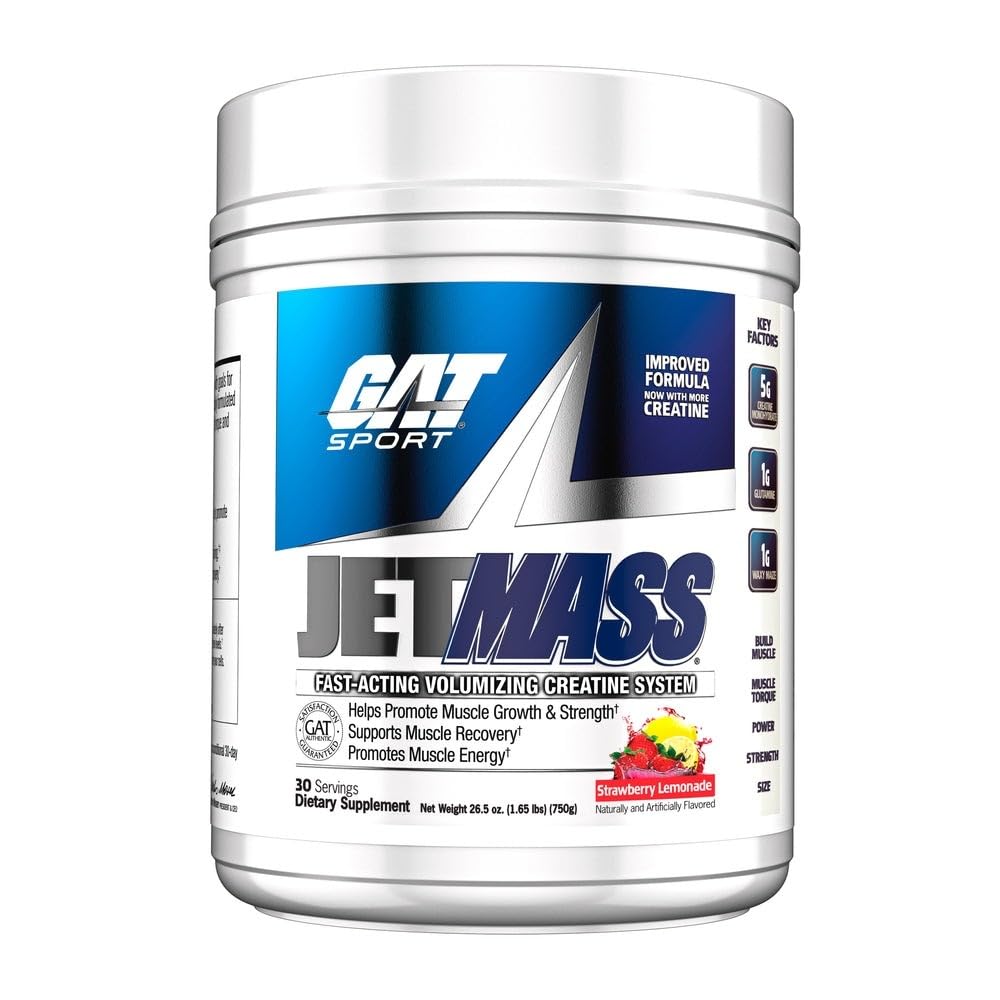 GAT SPORT JetMass Fact-Active Volumizing Creatine System, 30 υπηρεσίες (Λεμονάδα με μούρα)