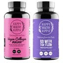 Happy Healthy Hippie Go with The Flow Menopause Support & Vegan Collagen Builder Collagen Pills