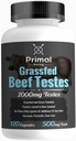Primal Όντας Grassfed Beef Testes Κάψουλες – Nutrient-Dense Beef Organ συμπλήρωμα για τους άνδρες, Νέα Ζηλανδία Πηγή, 120 κάψουλες