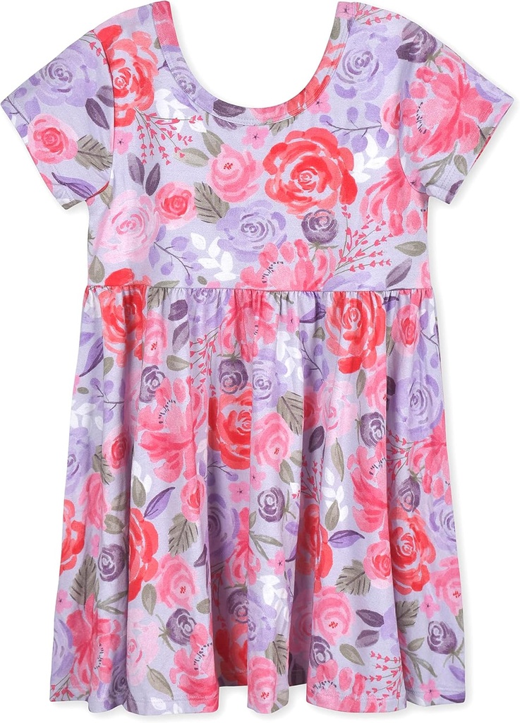 Βούτυρο ζέρμπερ μωρό κορίτσια του Buttery Μαλακό κοντό μανίκι Twirl φόρεμα με Viscose Κατασκευασμένο από ευκάλυπτο