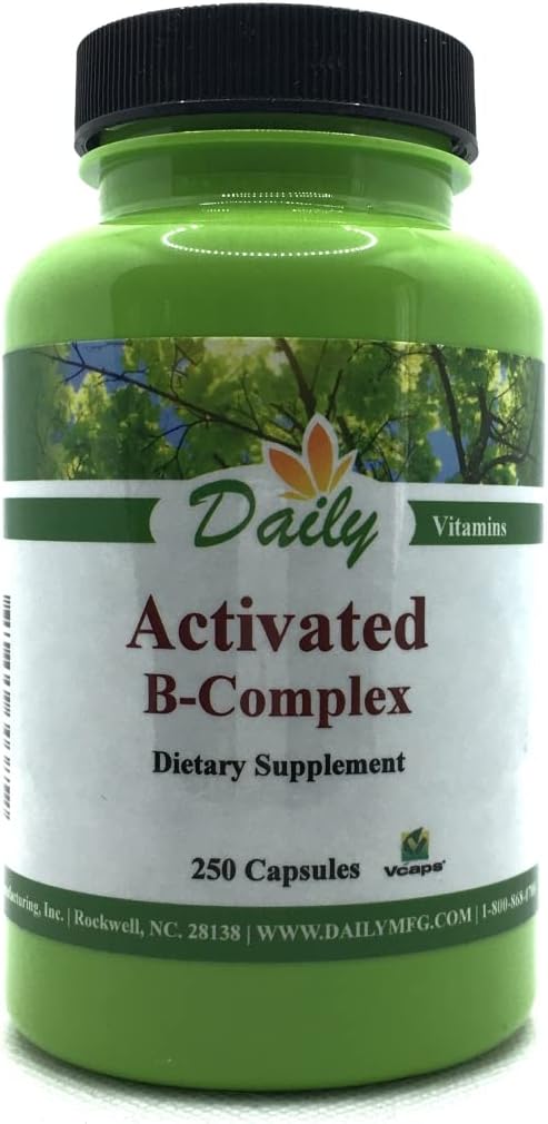 Daily Manufacturing Activated B-Complex (Activated Forms of Multi B Vitamins) 250 Capules