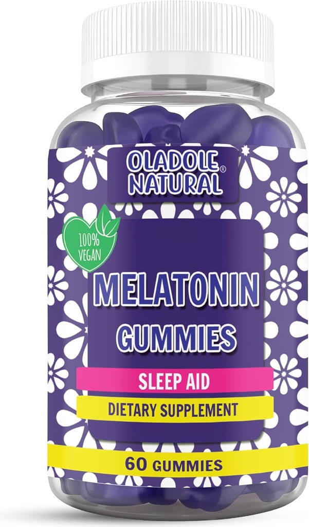 Oladole Natural Sleep Complex 86mg Extra Strength Melatonin, L-Theanine, Passiflora, 5-HTP, Ghana Seed Extracts 