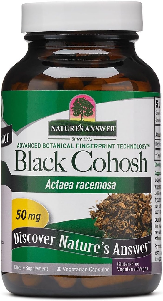Natures Απάντηση Μαύρο Cohosh Root Powder 50mg 90 Χορτοφαγικές κάψουλες 