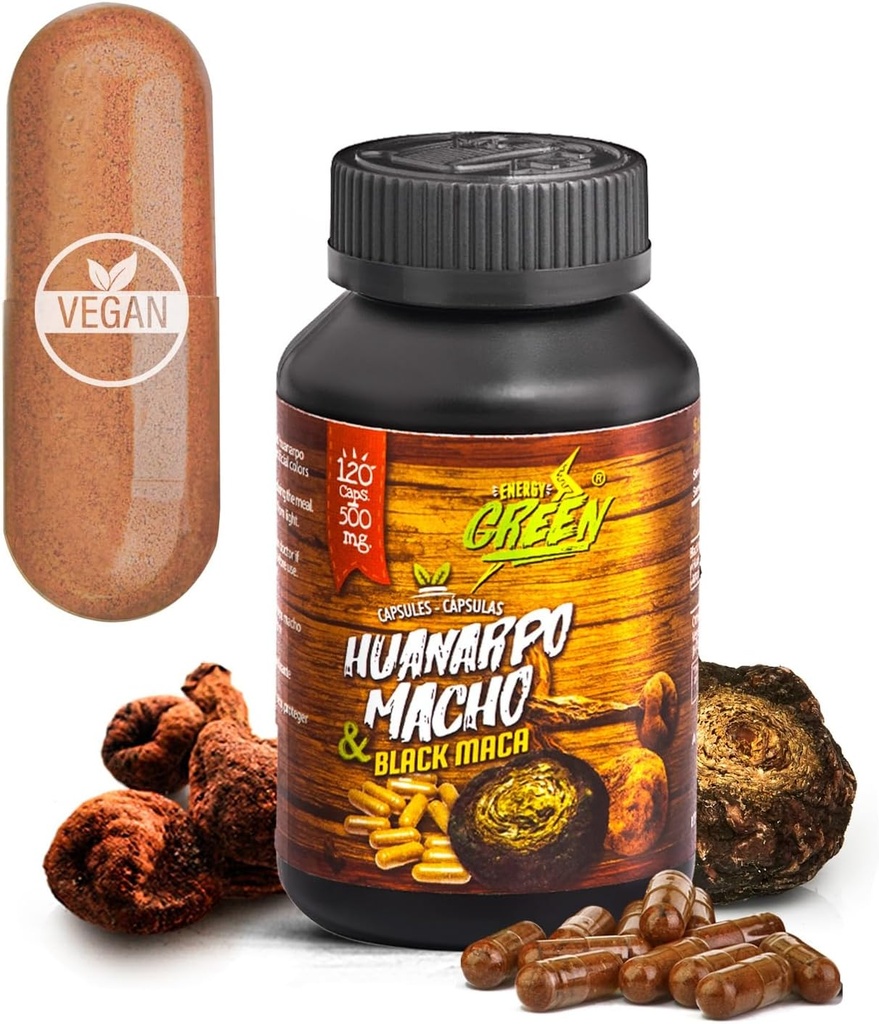Μαύρο Maca Root και Huanarpo Macho Κάψουλες l 100% Φυσικός Ενεργοποιητής και Booster l Ανοσοποιητική υποστήριξη για τους άνδρες (1500mg ανά υπηρεσία) l Άνδρας Υγειονομική υστέρηση l Άνδεις