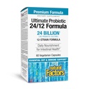 Φυσικοί παράγοντες Ultimate Probiotic 24/12 Formula - Digestive συμπλήρωμα υποστήριξης υγείας με τα προβιοτικά - συμπλήρωμα υποστήριξης ανοσίας & ούρων υγείας - 60 κάψουλες χορτοφάγων (60 εξυπηρετούν)