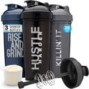 GOMOYO [3-Pack] 28-Ounce Shaker μπουκάλι με Action-Rod Mixer 