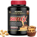 Διατροφή ALLMAX - ISOFLEX Whey Protein Powder, Whey Protein Isolate, 27g Protein, Σοκολάτα Φυστικοβούτυρο, 5 Λίρες
