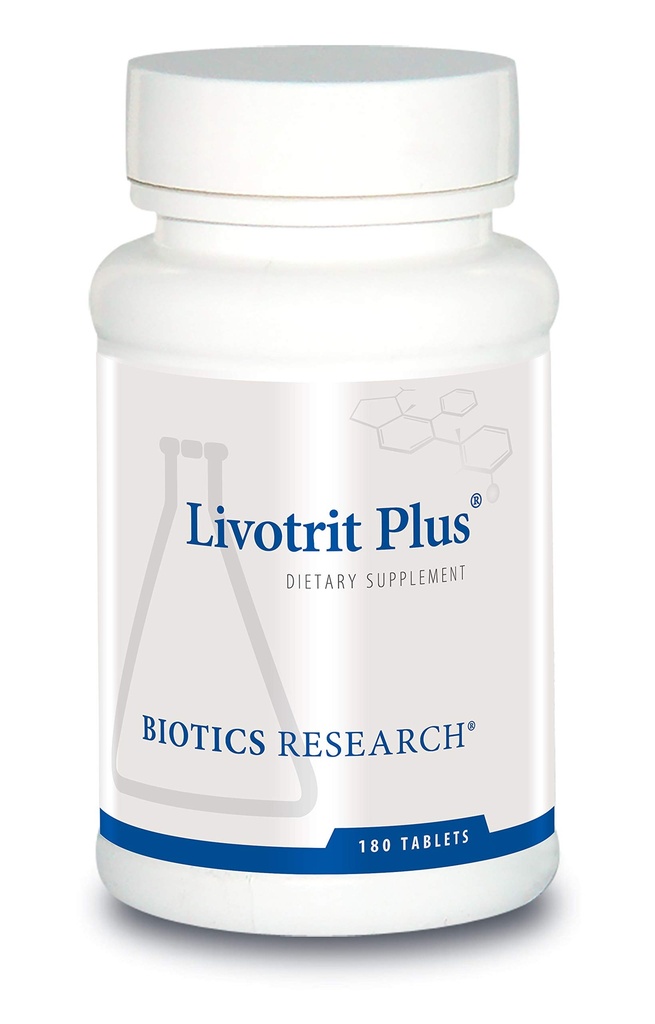 Βιοτική έρευνα Livotrit Plus Livot Plus Liver Cleanse και Detox συμπλήρωμα υποστήριξης Φυσικό μη ΓΤΟ βοτανικό μείγμα με γαϊδουράγκαθο 180 δισκία