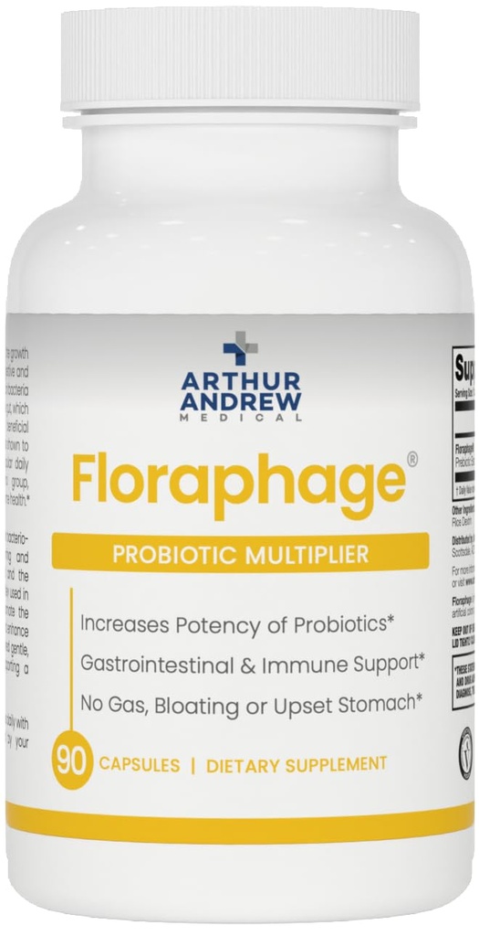 Arthur Andrew Medical, Florophage, Prebiotic Formula και Probiotic Multiplier, 90 κάψουλες