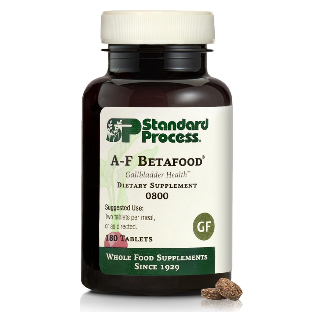 Τυποποιημένη διαδικασία A-F Betafood Gallbladder Health Συμπλήρωμα Διατροφής - Χωρίς γλουτένη, μη γαλακτώδη, & μη-Σόγια - λειτουργία της χοληδόχου κύστης & φροντίδα ήπατος - 360 Tabletισκία