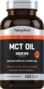 Piping Rock MCT Oil Softgel Κάψουλες 